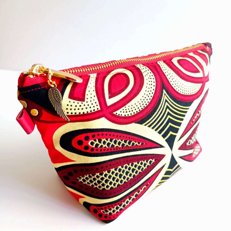african_cotton_wax_print_zipper_pouch_butterfly_red
