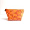 african_cotton_wax_print_zipper_pouch_orange_mandala