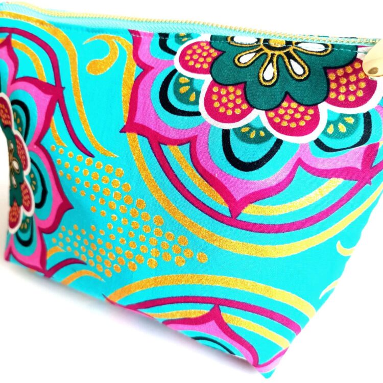 african_cotton_wax_print_zipper_pouch_psychedelic_skyblue