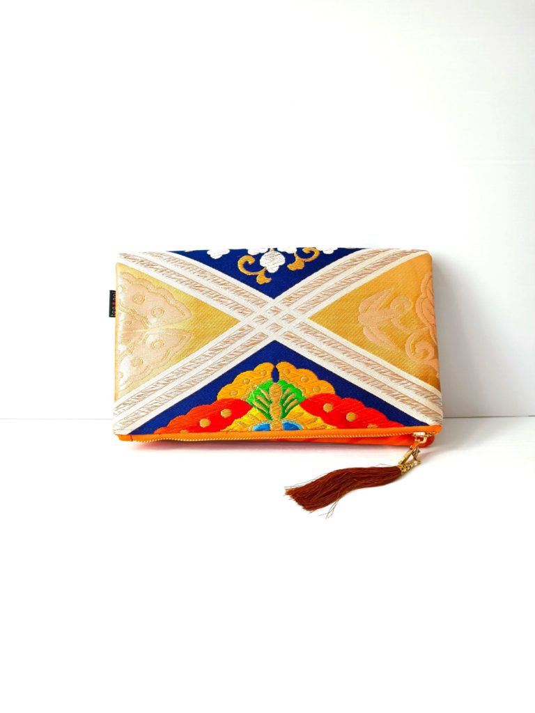 Kimono Clutch Bag Butterfly Orange
