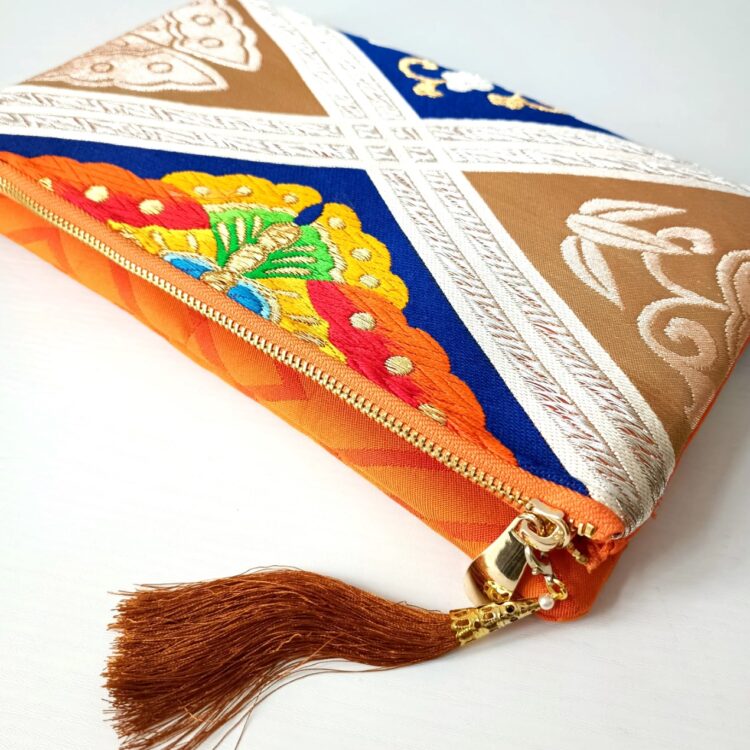kimono_obi_clutch_butterfly_orange