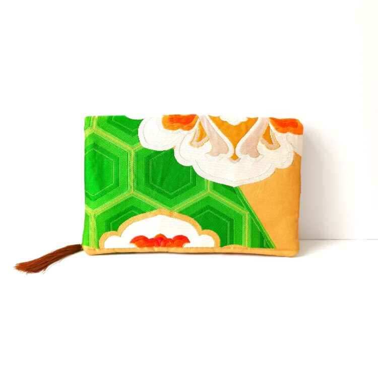 kimono_obi_clutch_golden_orange_flower