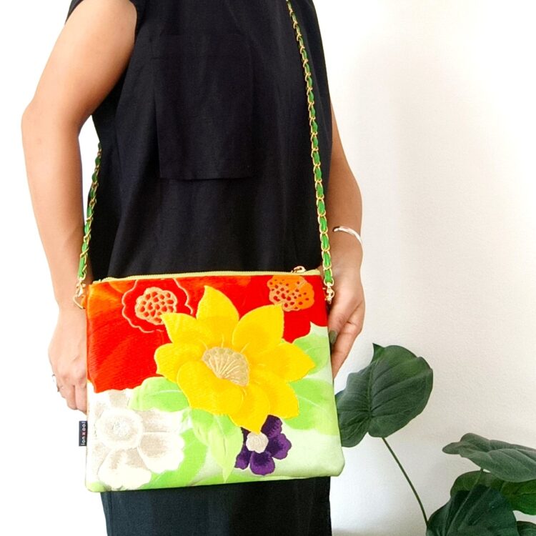 kimono_shoulder_bag_square_lime_green_flower