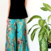 linen-pants-turquoise-flower