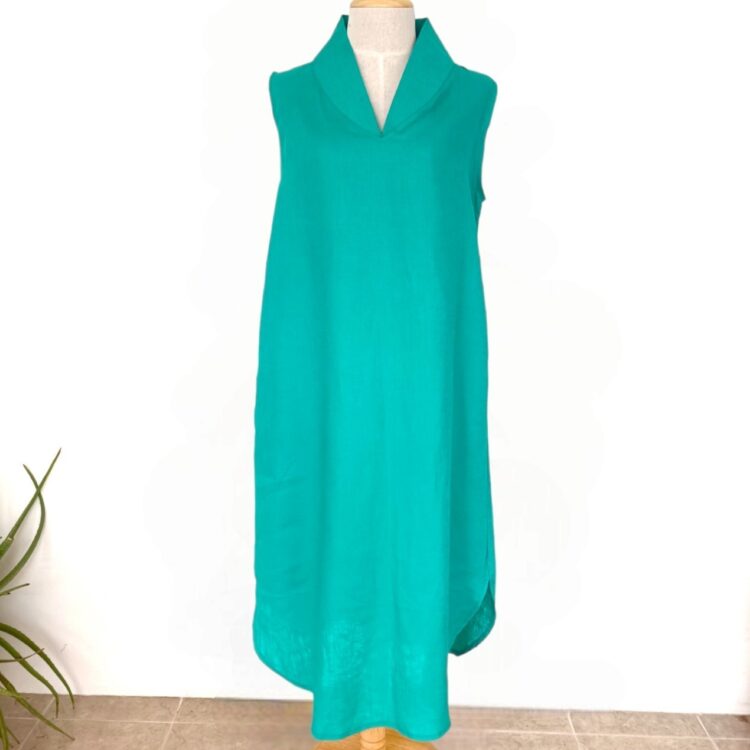 linen_dress_collar_green