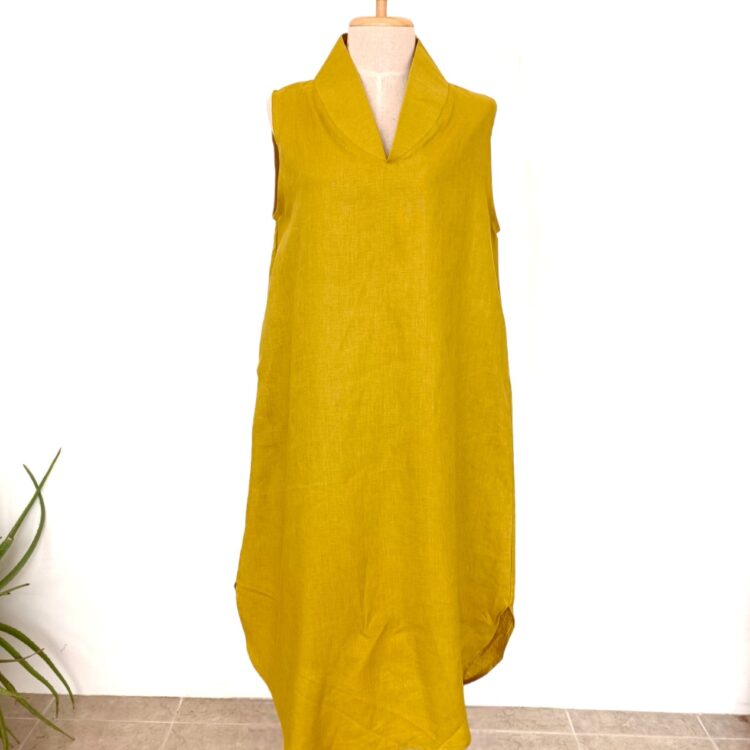 linen_dress_collar_mustard