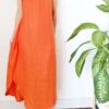 linen_dress_collar_orange