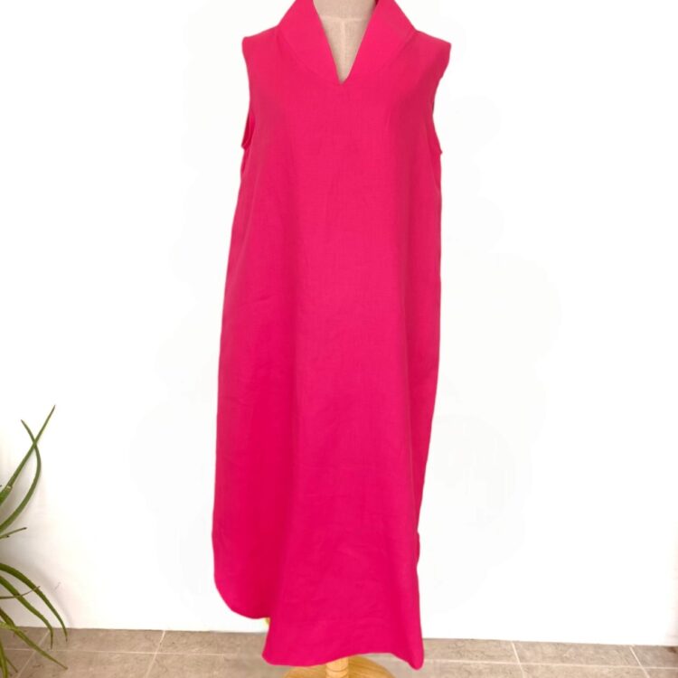linen_dress_collar_pink