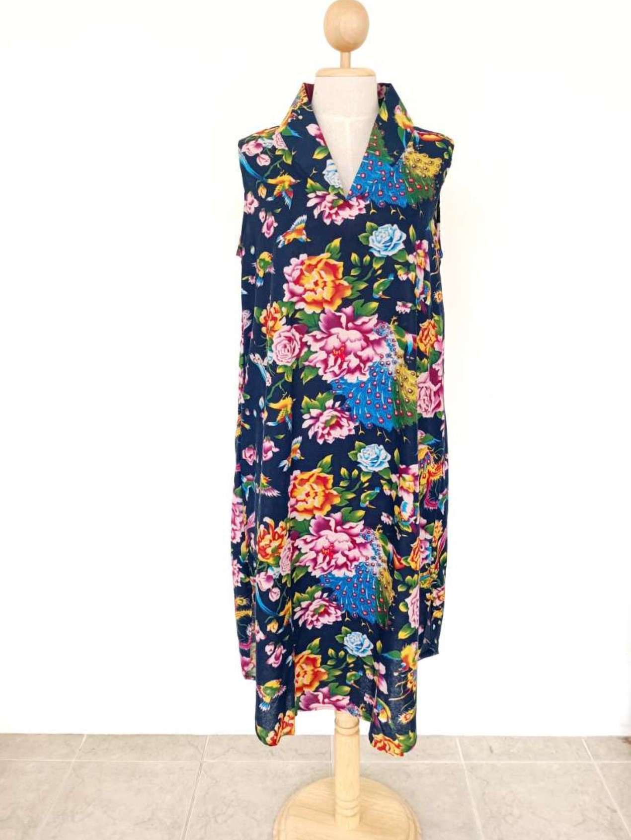 knee length dresses for ladies Linen Dress, Long Sleeve Dress, Cheongsam Dress, Chinese Vintage Dress, Asian Style Lace Dress, Modern Cheongsam, Qipao Dress(Q1058L) S(US 6) / Dark main image 1