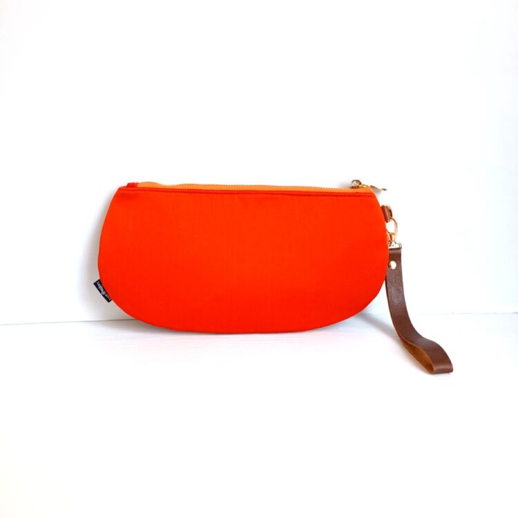 wristlet_clutch_crescent_kiku_orange