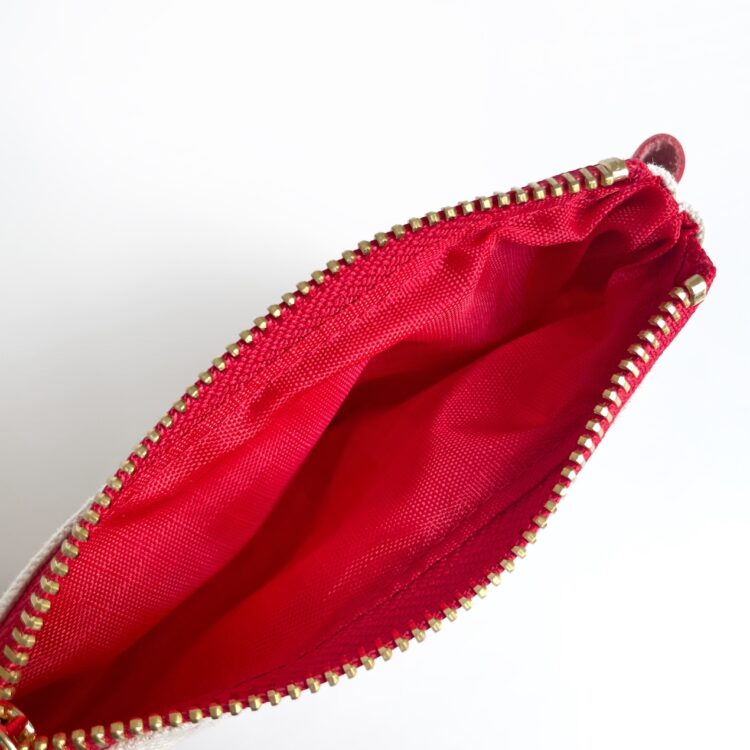 mini pouch Thai letter red