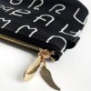 cosmetic zipper pouch Thai black