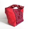 Canvas Tote Bag Red Hmong snail large