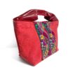 Canvas Tote Bag Red Indian Flower
