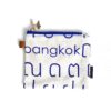 mini pouch Thai letter blue