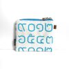 mini pouch Thai letter babyblue