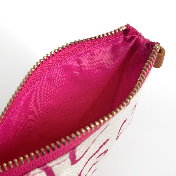 mini pouch Thai letter pink