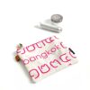 mini pouch Thai letter pink