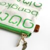 mini pouch Thai letter green