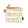 mini pouch Thai letter orange