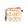 mini pouch Thai letter orange