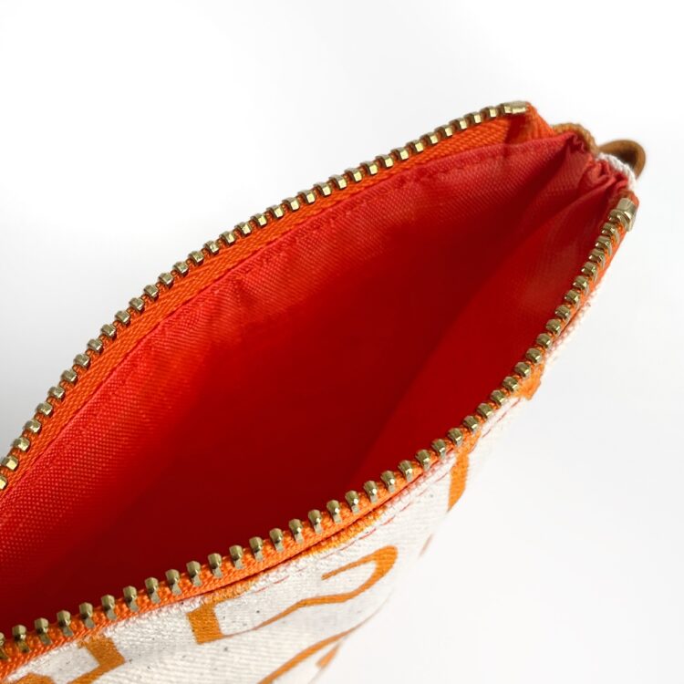 mini pouch Thai letter orange