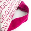 2-Handle Printed Canvas Tote Bag Thai Letters pink