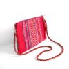 モン族 レッド サコッシュ ショルダーバッグ