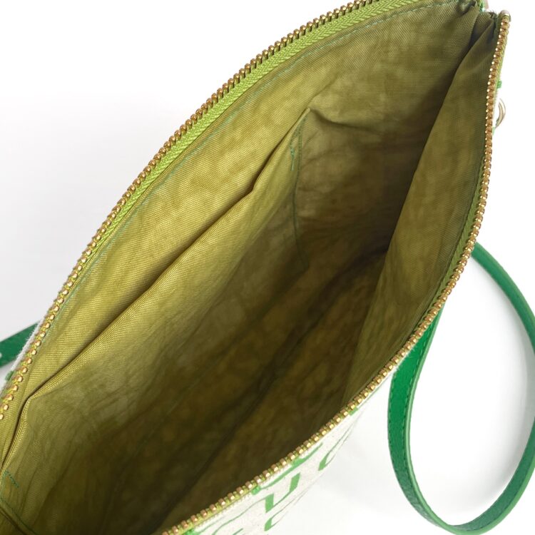 Sacoche Shoulder Bag Thai Letter Green