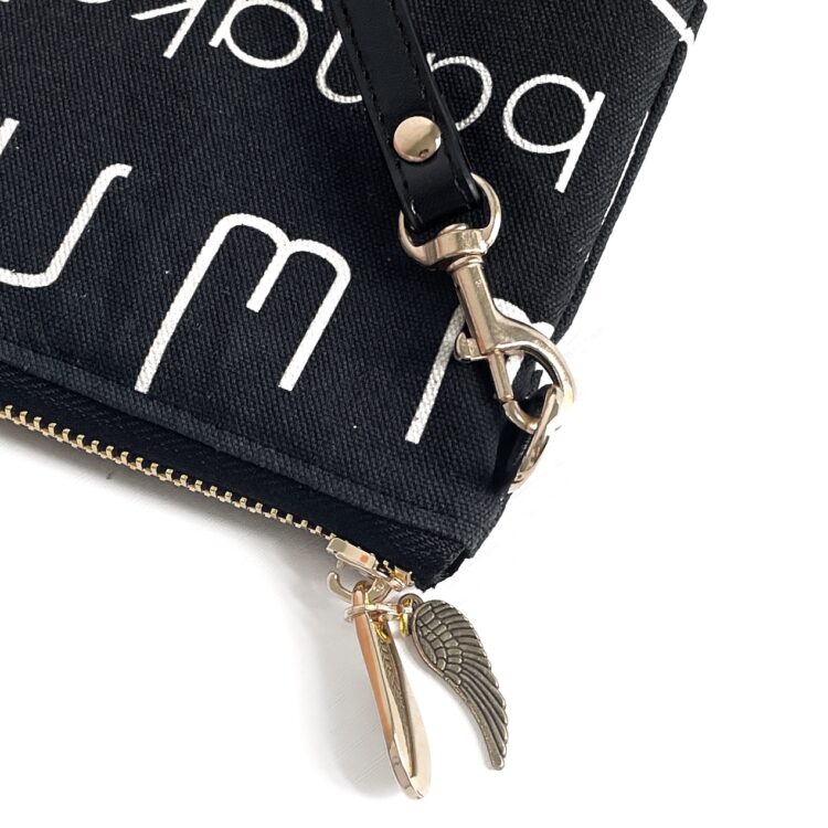 กระเป๋าซาโคช ลายไทยสีดำ