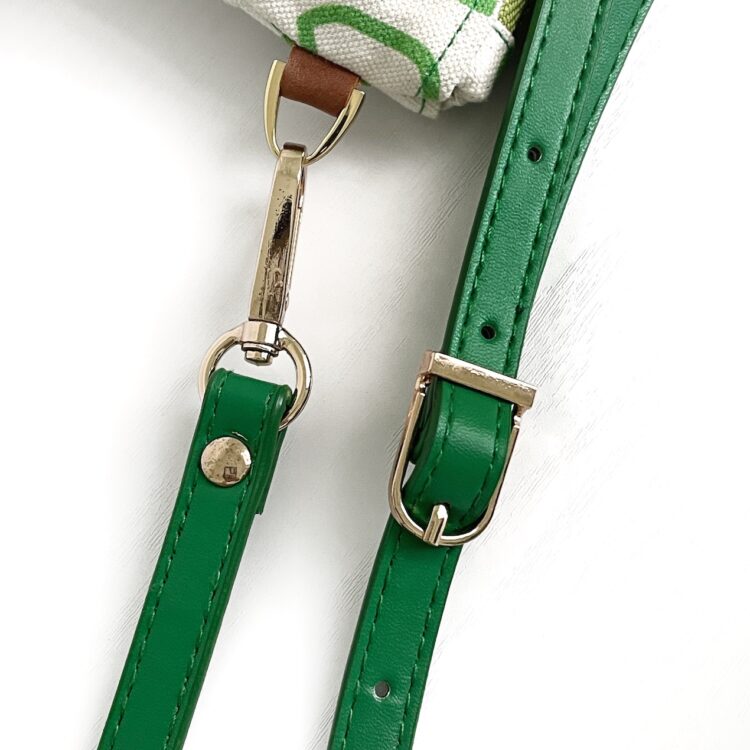 Shoulder Bag Pouch Thai Letter Green