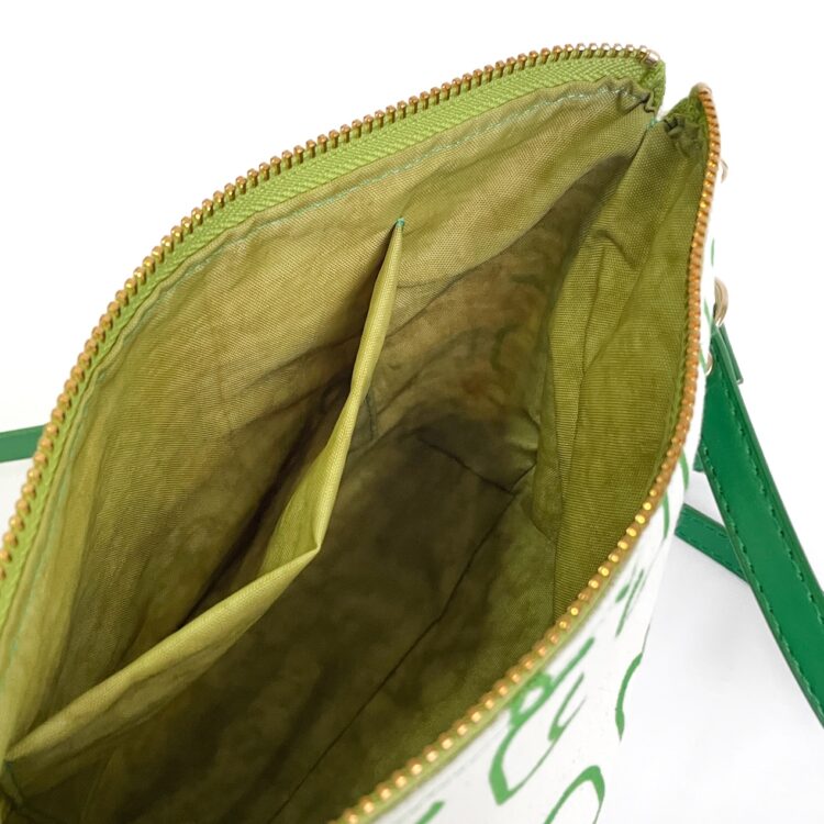 Shoulder Bag Pouch Thai Letter Green