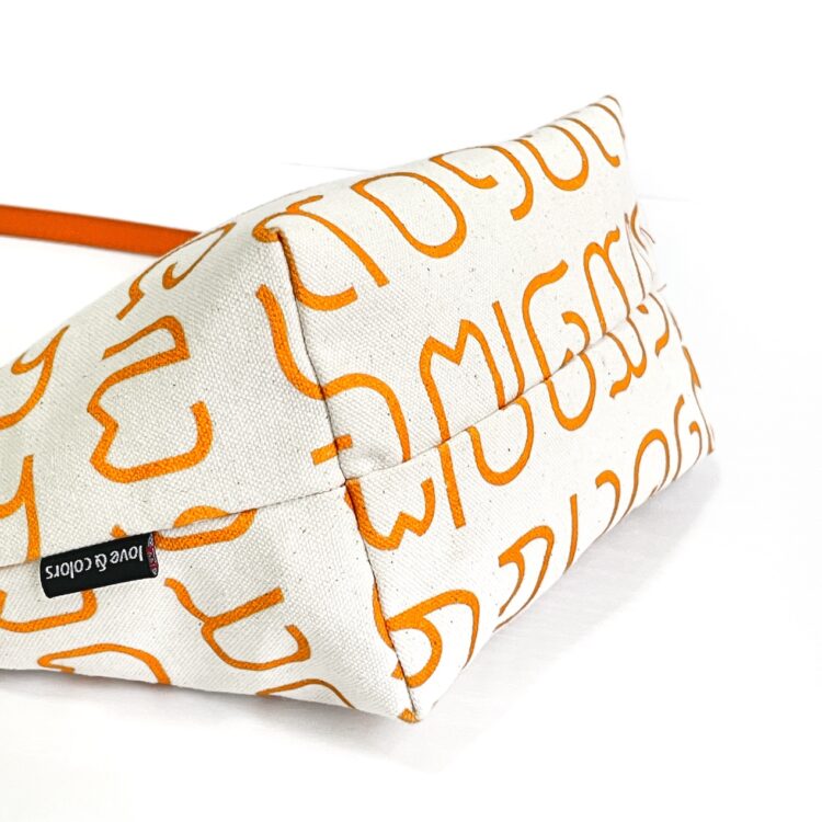 Shoulder Bag Pouch Thai Letter Orange