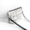 Shoulder Bag Pouch Thai Letter White