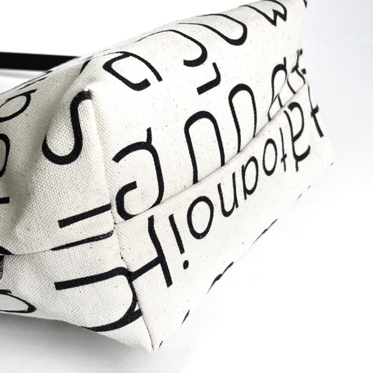 Shoulder Bag Pouch Thai Letter White