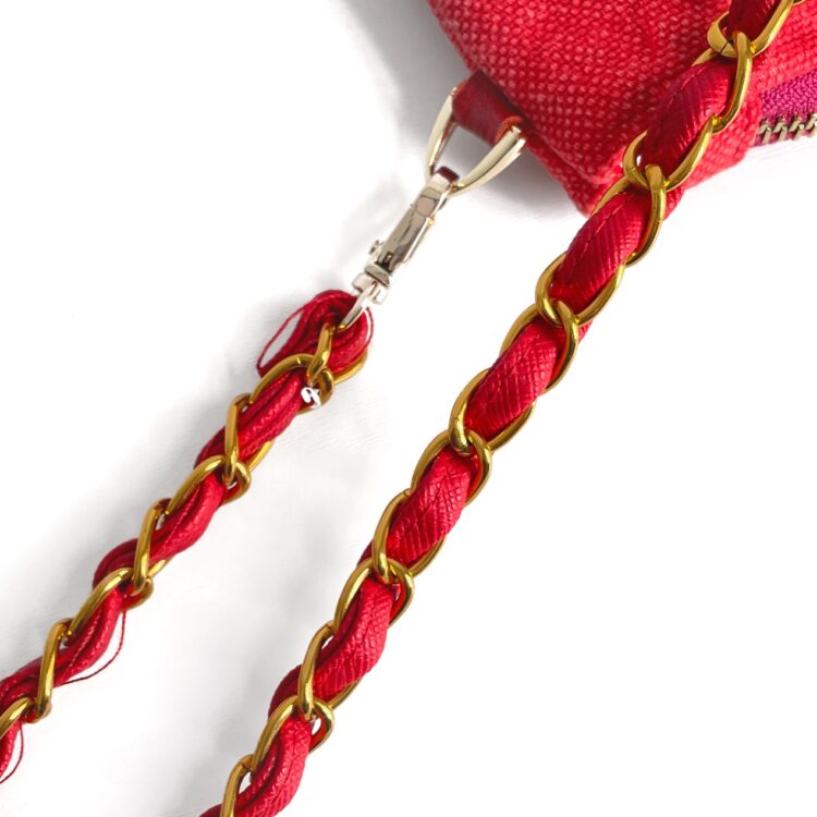 Sacoche Chain Shoulder Bag Indian Red