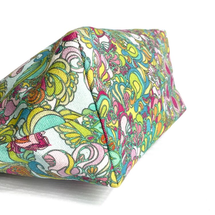 cosmetic zipper pouch hippie flower