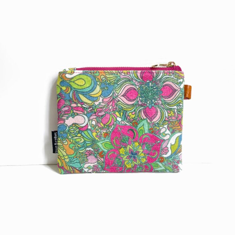 mini pouch hippie flower
