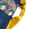 Canvas Tote Bag Blue Yellow Indian large