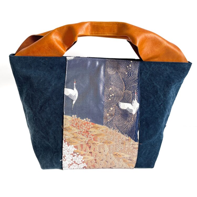 Canvas Tote Bag Blue Obi Large