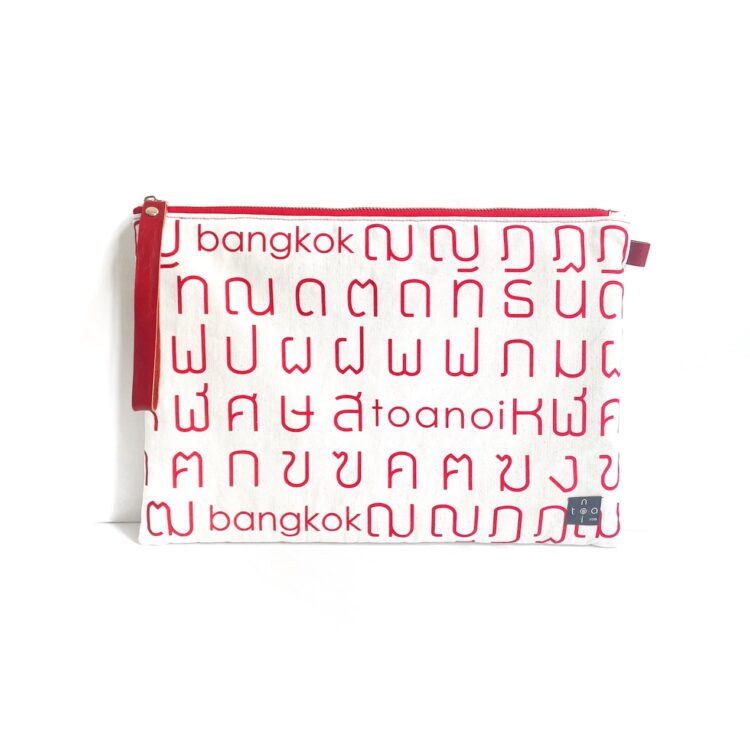 Laptop Computer Bag Thai Letter Red