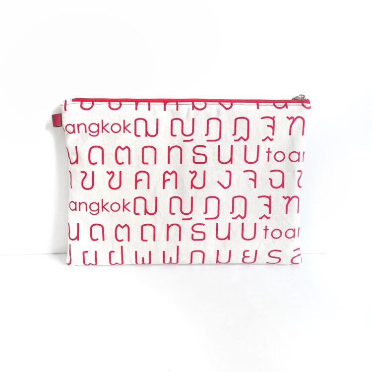 Laptop Computer Bag Thai Letter Red