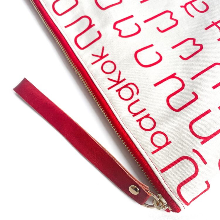 Laptop Computer Bag Thai Letter Red