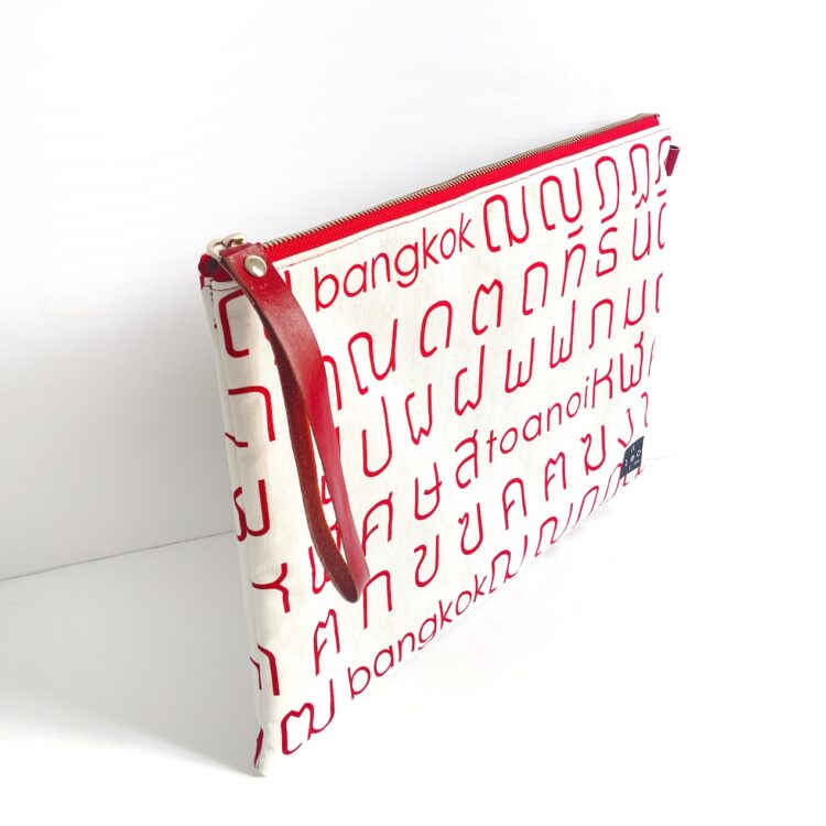 Laptop Computer Bag Thai Letter Red