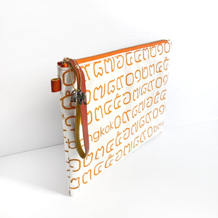 Laptop Computer Bag Thai Letter Orange