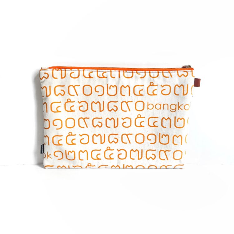 Laptop Computer Bag Thai Letter Orange