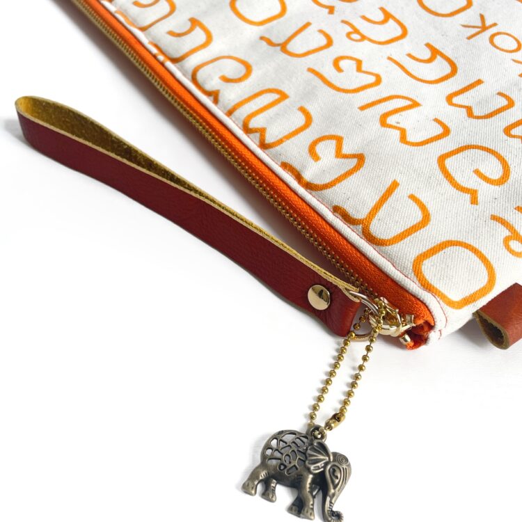 Laptop Computer Bag Thai Letter Orange