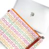 Laptop Computer Bag Thai Letter Rainbow Orange