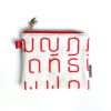 mini pouch Thai letter red
