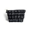 cosmetic zipper pouch Thai black